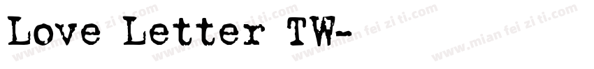 Love Letter TW字体转换